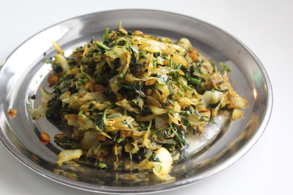 cabbage and spinach